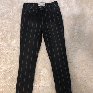 OSQ Striped Skinny Jeans